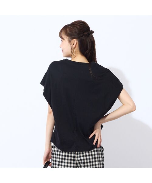 Liliane Burty ECLAT（Sサイズ） / リリアンビューティ エクラ カットソー | 【S・Mサイズ】綿100％フレンチスリーブTシャツ | 詳細7