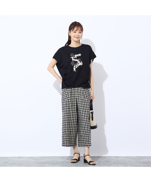 Liliane Burty ECLAT（Sサイズ） / リリアンビューティ エクラ カットソー | 【S・Mサイズ】綿100％フレンチスリーブTシャツ | 詳細8