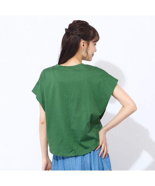 Liliane Burty ECLAT（Sサイズ） / リリアンビューティ エクラ カットソー | 【S・Mサイズ】綿100％フレンチスリーブTシャツ | 詳細11