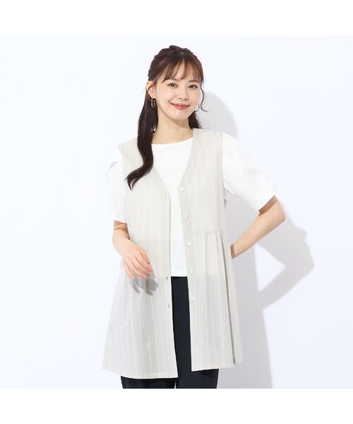 Liliane Burty ECLAT（Sサイズ） / リリアンビューティ エクラ ベスト | 【S・Mサイズ/セットアップ可】綿ローンウォッシャブルベスト | 詳細1