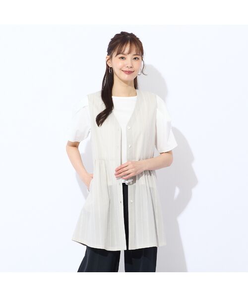 Liliane Burty ECLAT（Sサイズ） / リリアンビューティ エクラ ベスト | 【S・Mサイズ/セットアップ可】綿ローンウォッシャブルベスト | 詳細2