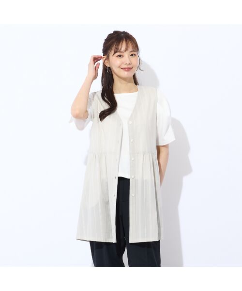 Liliane Burty ECLAT（Sサイズ） / リリアンビューティ エクラ ベスト | 【S・Mサイズ/セットアップ可】綿ローンウォッシャブルベスト | 詳細3