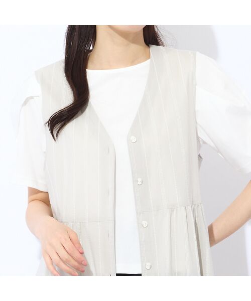 Liliane Burty ECLAT（Sサイズ） / リリアンビューティ エクラ ベスト | 【S・Mサイズ/セットアップ可】綿ローンウォッシャブルベスト | 詳細5