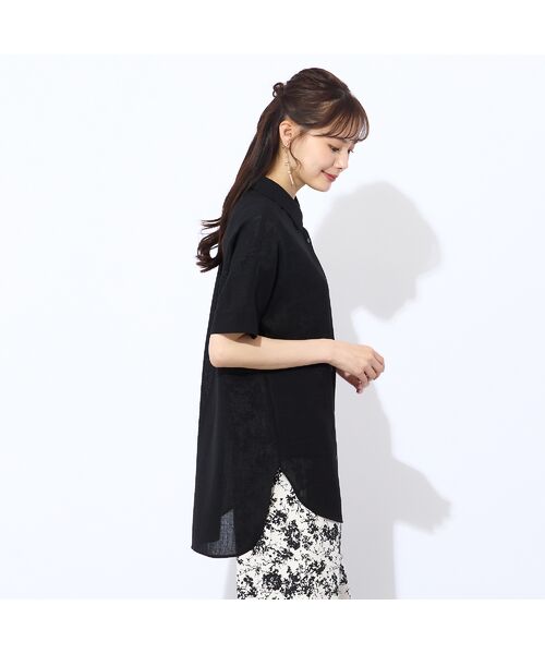 Liliane Burty ECLAT（Sサイズ） / リリアンビューティ エクラ シャツ・ブラウス | 【S・Mサイズ】ウォッシャブルスラブボイルシアーブラウス | 詳細7