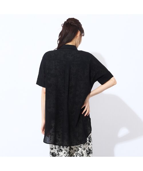 Liliane Burty ECLAT（Sサイズ） / リリアンビューティ エクラ シャツ・ブラウス | 【S・Mサイズ】ウォッシャブルスラブボイルシアーブラウス | 詳細8