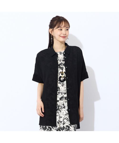 Liliane Burty ECLAT（Sサイズ） / リリアンビューティ エクラ シャツ・ブラウス | 【S・Mサイズ】ウォッシャブルスラブボイルシアーブラウス | 詳細9