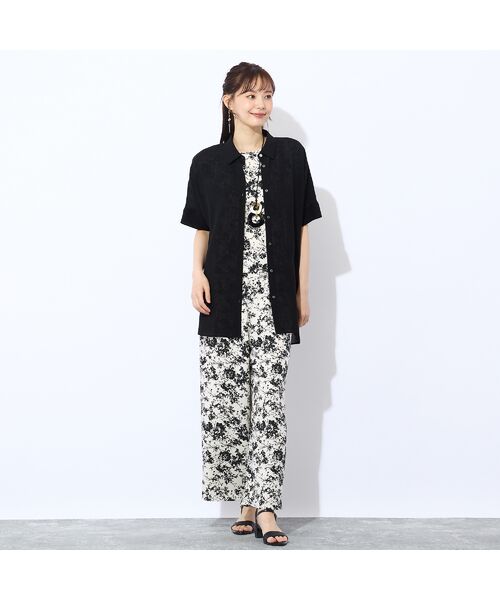 Liliane Burty ECLAT（Sサイズ） / リリアンビューティ エクラ シャツ・ブラウス | 【S・Mサイズ】ウォッシャブルスラブボイルシアーブラウス | 詳細11