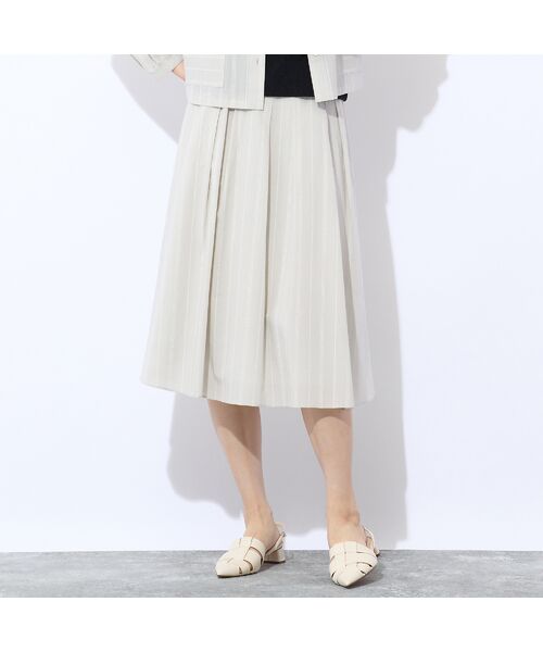 Liliane Burty ECLAT（Sサイズ） / リリアンビューティ エクラ ミニ・ひざ丈スカート | 【S・Mサイズ/セットアップ可】綿ローンウォッシャブル　スカート | 詳細4