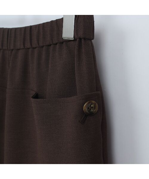 Liliane Burty ECLAT（Sサイズ） / リリアンビューティ エクラ ショート・ハーフ・半端丈パンツ | 【S・Mサイズ】人気につき素材を変え追加！ポケットボタン　クロップドパンツ | 詳細2