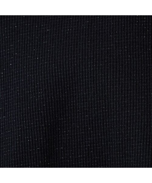 Liliane Burty ECLAT（Sサイズ） / リリアンビューティ エクラ カットソー | 【S・Mサイズ】ラメリブジャージー　半袖Tシャツ(ブラック) | 詳細8