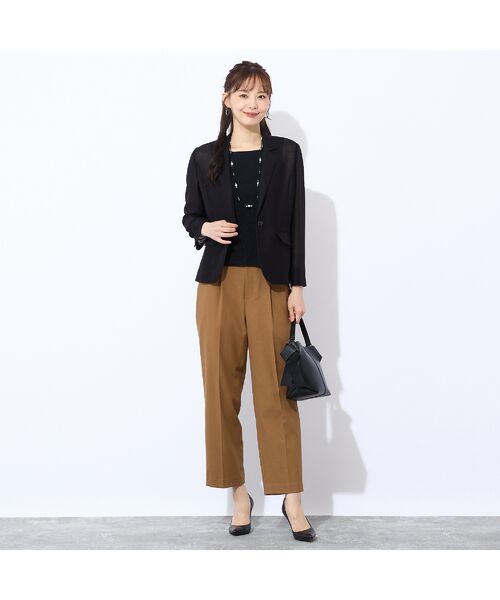 Liliane Burty ECLAT（Sサイズ） / リリアンビューティ エクラ カットソー | 【S・Mサイズ】ラメリブジャージー　タンクトップ(ブラック) | 詳細3