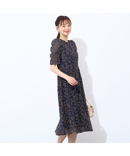 Liliane Burty ECLAT（Sサイズ） / リリアンビューティ エクラ ミニ丈・ひざ丈ワンピース | メッシュレースプリントワンピース | 詳細2