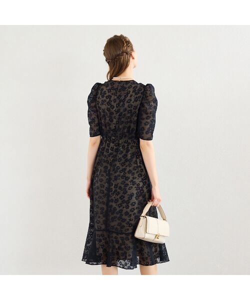 Liliane Burty ECLAT（Sサイズ） / リリアンビューティ エクラ ミニ丈・ひざ丈ワンピース | メッシュレースプリントワンピース | 詳細10