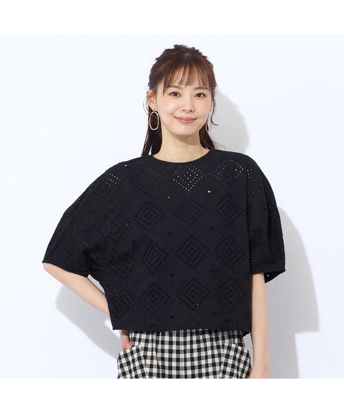 Liliane Burty ECLAT（Sサイズ） / リリアンビューティ エクラ シャツ・ブラウス | 【洗える】綿レースプルオーバーブラウス | 詳細8