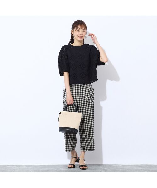 Liliane Burty ECLAT（Sサイズ） / リリアンビューティ エクラ シャツ・ブラウス | 【洗える】綿レースプルオーバーブラウス | 詳細9