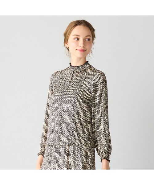 Liliane Burty ECLAT（Sサイズ） / リリアンビューティ エクラ シャツ・ブラウス | 【セットアップ対応】iPEKER　プリントブラウス  | 詳細1