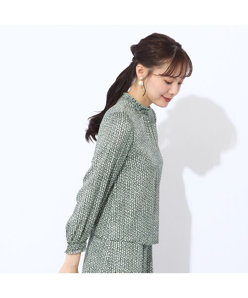 Liliane Burty ECLAT（Sサイズ） / リリアンビューティ エクラ シャツ・ブラウス | 【セットアップ対応】iPEKER　プリントブラウス  | 詳細11