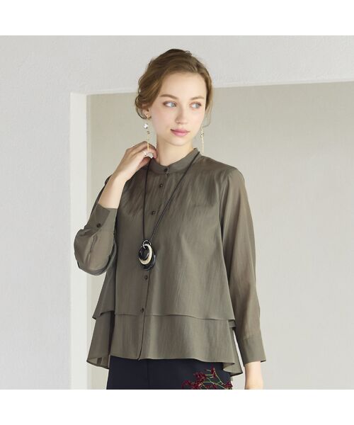 Liliane Burty ECLAT（Sサイズ） / リリアンビューティ エクラ シャツ・ブラウス | 【洗える】リライムライトローンブラウス | 詳細8