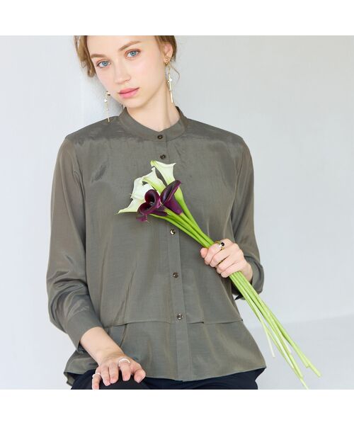 Liliane Burty ECLAT（Sサイズ） / リリアンビューティ エクラ シャツ・ブラウス | 【洗える】リライムライトローンブラウス | 詳細11