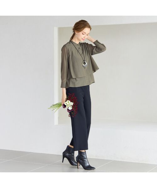 Liliane Burty ECLAT（Sサイズ） / リリアンビューティ エクラ シャツ・ブラウス | 【洗える】リライムライトローンブラウス | 詳細16