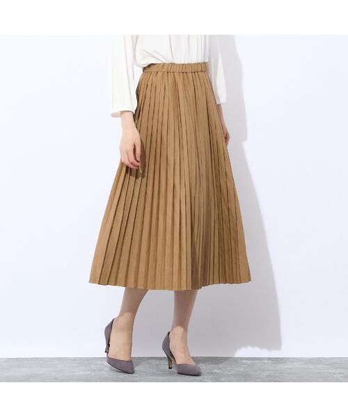 Liliane Burty ECLAT（Sサイズ） / リリアンビューティ エクラ ミニ・ひざ丈スカート | シャンブレーツイル　プリーツスカート | 詳細7