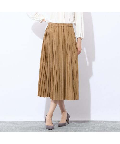 Liliane Burty ECLAT（Sサイズ） / リリアンビューティ エクラ ミニ・ひざ丈スカート | シャンブレーツイル　プリーツスカート | 詳細8