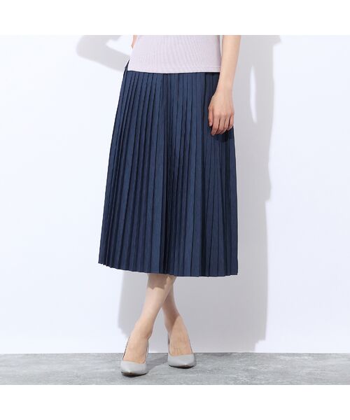 Liliane Burty ECLAT（Sサイズ） / リリアンビューティ エクラ ミニ・ひざ丈スカート | シャンブレーツイル　プリーツスカート | 詳細17