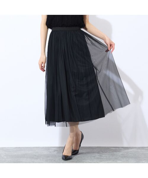 Liliane Burty ECLAT（Sサイズ） / リリアンビューティ エクラ ミニ・ひざ丈スカート | 【洗える・リバーシブル】チュール×デシンスカート | 詳細6