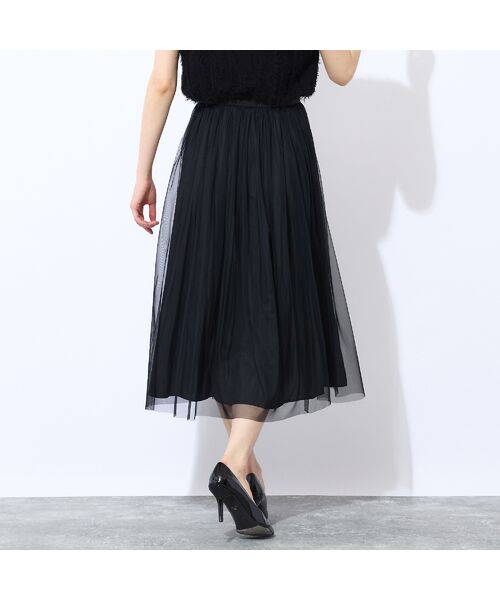 Liliane Burty ECLAT（Sサイズ） / リリアンビューティ エクラ ミニ・ひざ丈スカート | 【洗える・リバーシブル】チュール×デシンスカート | 詳細7