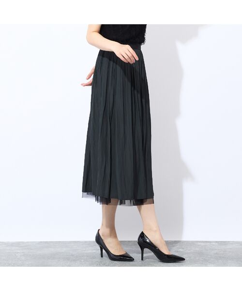 Liliane Burty ECLAT（Sサイズ） / リリアンビューティ エクラ ミニ・ひざ丈スカート | 【洗える・リバーシブル】チュール×デシンスカート | 詳細9