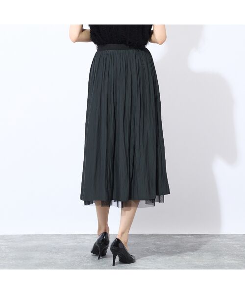 Liliane Burty ECLAT（Sサイズ） / リリアンビューティ エクラ ミニ・ひざ丈スカート | 【洗える・リバーシブル】チュール×デシンスカート | 詳細10