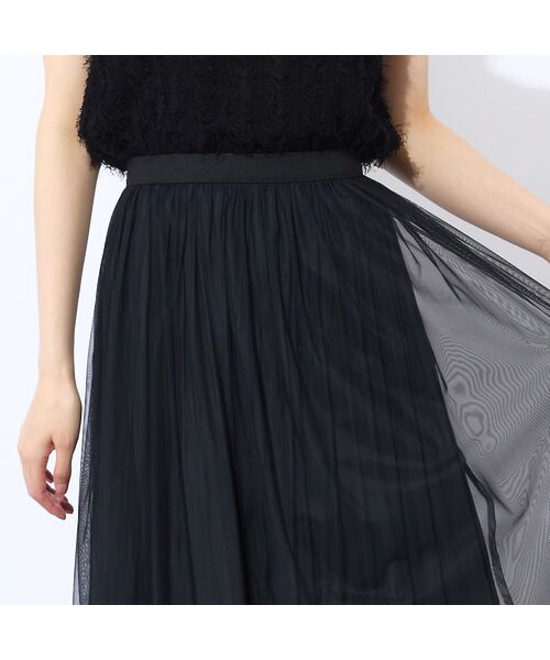 Liliane Burty ECLAT（Sサイズ） / リリアンビューティ エクラ ミニ・ひざ丈スカート | 【洗える・リバーシブル】チュール×デシンスカート | 詳細11