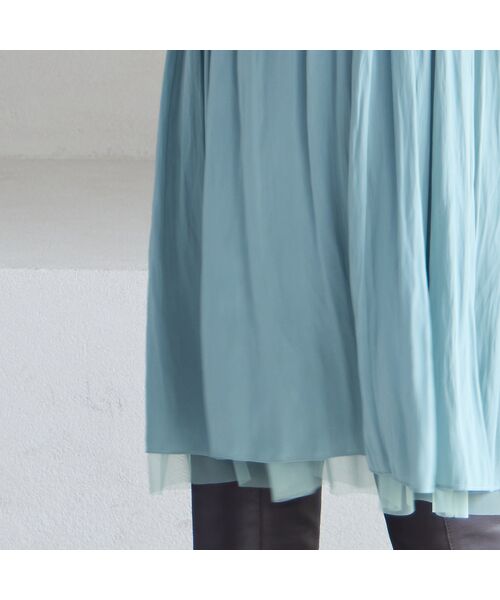 Liliane Burty ECLAT（Sサイズ） / リリアンビューティ エクラ ミニ・ひざ丈スカート | 【洗える・リバーシブル】チュール×デシンスカート | 詳細16