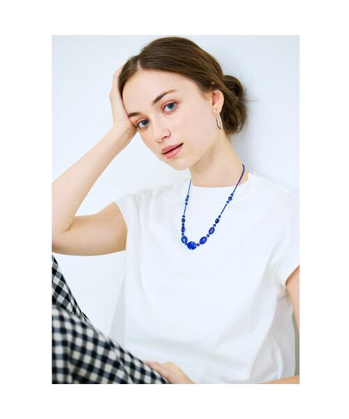 Liliane Burty ECLAT（Sサイズ） / リリアンビューティ エクラ ショート・ハーフ・半端丈パンツ | 【洗える】リネンチェックプルオールゴムパンツ | 詳細14