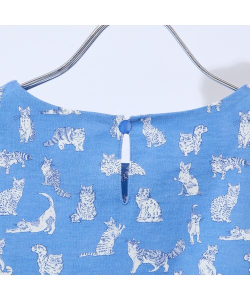 Liliane Burty ECLAT（Sサイズ） / リリアンビューティ エクラ カットソー | 【洗える】リバティ　ねこ/フラワープリントTシャツ | 詳細17