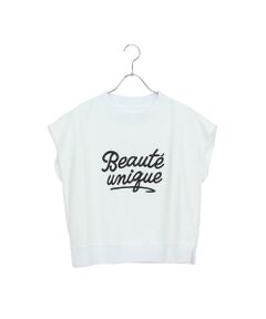 Liliane Burty ECLAT（Sサイズ） / リリアンビューティ エクラ カットソー | 【洗える】リブ使い裏毛ロゴプリントTシャツ