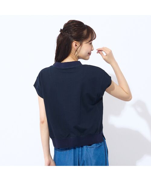 Liliane Burty ECLAT（Sサイズ） / リリアンビューティ エクラ カットソー | 【洗える】リブ使い裏毛ロゴプリントTシャツ | 詳細6