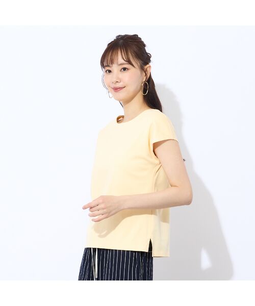 Liliane Burty ECLAT（Sサイズ） / リリアンビューティ エクラ カットソー | 【洗える】前身二重仕立てフレンチスリーブＴシャツ | 詳細9