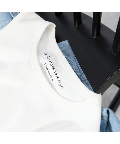 Liliane Burty ECLAT（Sサイズ） / リリアンビューティ エクラ カットソー | 【洗える】シアー配色使いタンクトップ | 詳細5