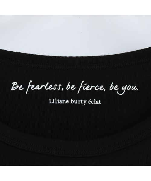 Liliane Burty ECLAT（Sサイズ） / リリアンビューティ エクラ カットソー | 【洗える】シアー配色使いタンクトップ | 詳細8