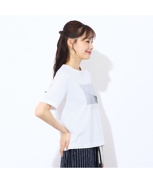 Liliane Burty ECLAT（Sサイズ） / リリアンビューティ エクラ カットソー | 【洗える・吸水速乾】綿100％ネコプリントTシャツ | 詳細2