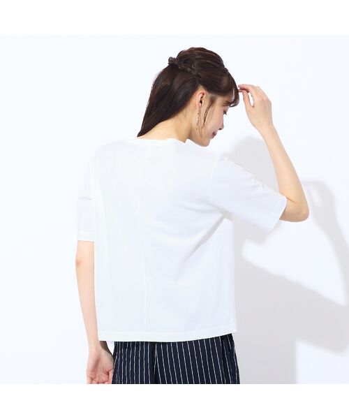 Liliane Burty ECLAT（Sサイズ） / リリアンビューティ エクラ カットソー | 【洗える・吸水速乾】綿100％ネコプリントTシャツ | 詳細3