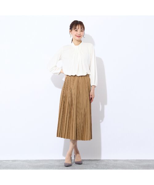 Liliane Burty ECLAT（Sサイズ） / リリアンビューティ エクラ カットソー | 【洗える・接触冷感】ボウタイ風プルオーバーTシャツ | 詳細2