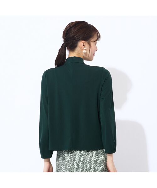 Liliane Burty ECLAT（Sサイズ） / リリアンビューティ エクラ カットソー | 【洗える・接触冷感】ボウタイ風プルオーバーTシャツ | 詳細8