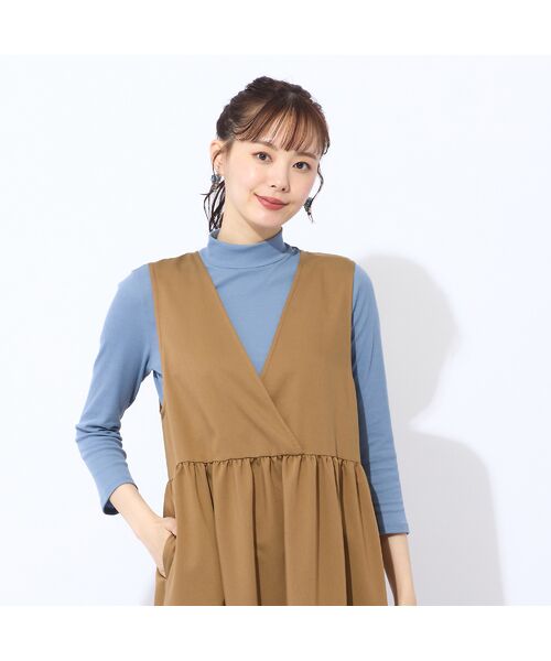 Liliane Burty ECLAT（Sサイズ） / リリアンビューティ エクラ カットソー | 【洗える・接触冷感】綿100％ハイネック　七分袖Tシャツ | 詳細8