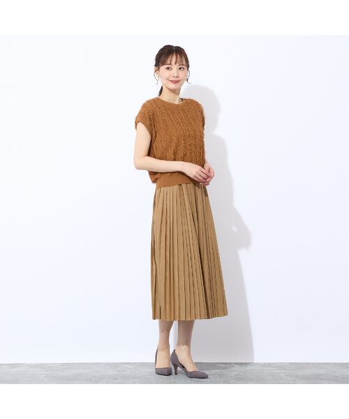 Liliane Burty ECLAT（Sサイズ） / リリアンビューティ エクラ ベスト | ギマフリンジ　プルオーバーニット | 詳細10