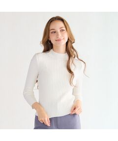 Liliane Burty ECLAT（Sサイズ） / リリアンビューティ エクラ ニット・セーター | 【洗える】ハイネックリブニット