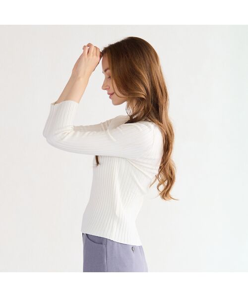 Liliane Burty ECLAT（Sサイズ） / リリアンビューティ エクラ ニット・セーター | 【洗える】ハイネックリブニット | 詳細2