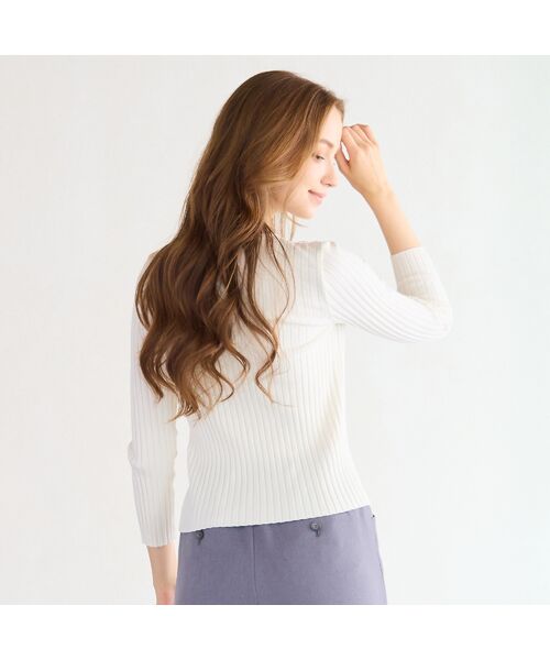 Liliane Burty ECLAT（Sサイズ） / リリアンビューティ エクラ ニット・セーター | 【洗える】ハイネックリブニット | 詳細3