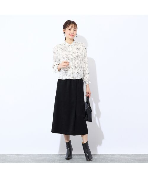 Liliane Burty ECLAT（Sサイズ） / リリアンビューティ エクラ シャツ・ブラウス | 【洗える/セットアップ対応】アムンゼンプリントブラウス | 詳細2